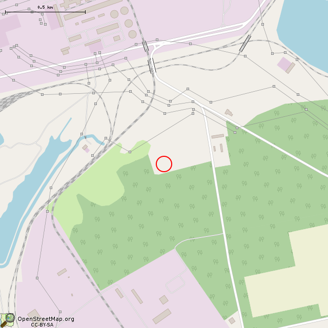 Карта где находится Заброшенное здание (Кривой Рог) в среднем масштабе