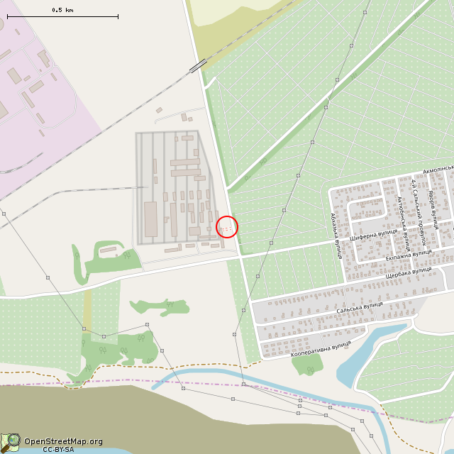 Карта где находится Фонтан (Кривой Рог) в среднем масштабе