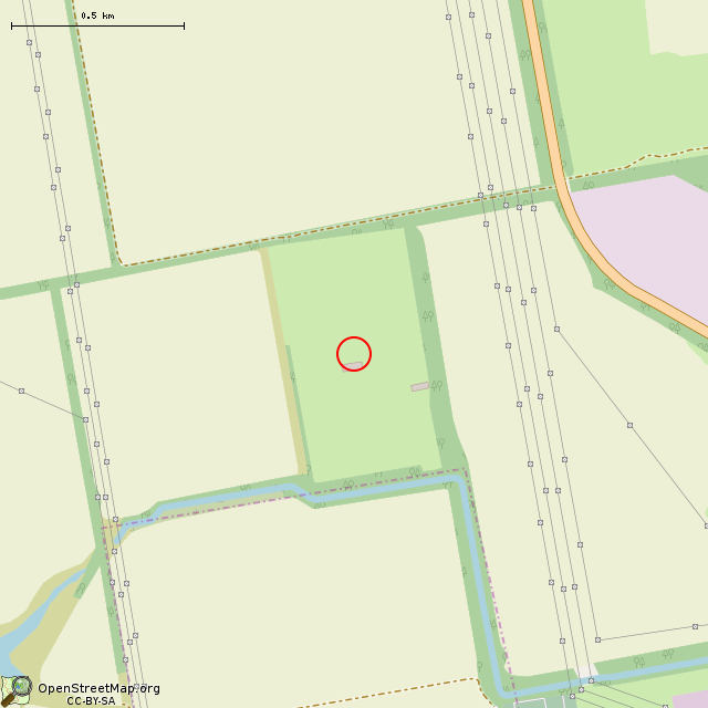 Карта где находится Бывшая позиция ЗРДН С-75 в среднем масштабе