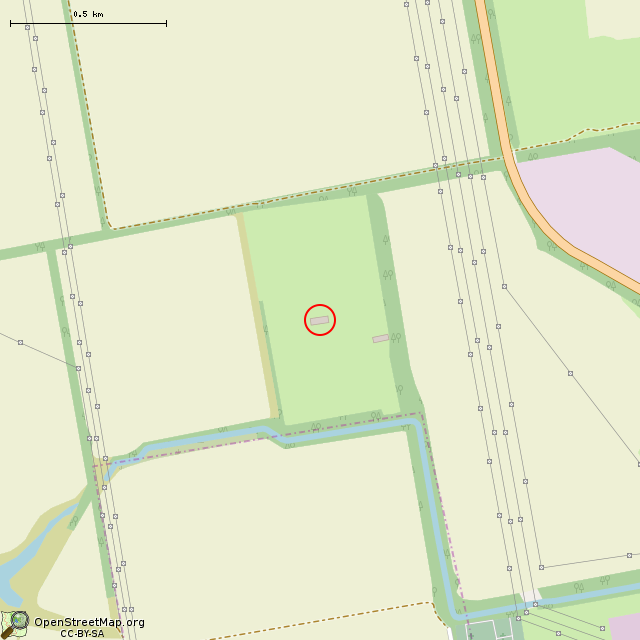 Карта где находится Заброшенная мастерская в среднем масштабе