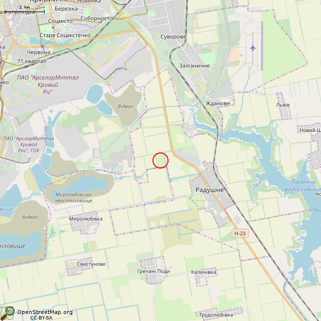 Карта где находится Заброшенная мастерская в мелком масштабе