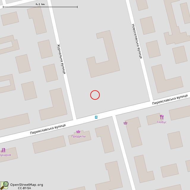 Карта где находится Скульптура «Глобус» (Кривой Рог) в крупном масштабе