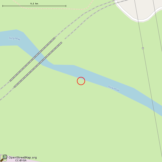 Карта где находится Скалеватский мост (Кривой Рог) в крупном масштабе