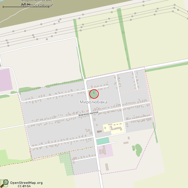 Карта где находится Курган (Миролюбовка) в среднем масштабе