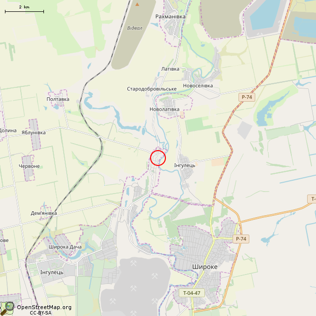 Карта где находится Братская могила советских воинов (Кривой Рог)      | Вторая мировая война, строение 1965 года, военный памятник / мемориал, воинское захоронение в мелком масштабе