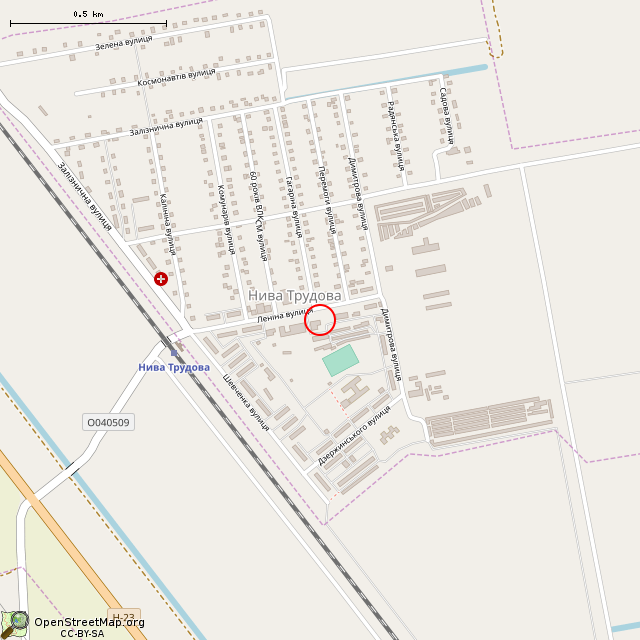 Карта где находится Памятник-бюст Георгию Димитрову (Нива Трудовая)      | памятник, монумент в среднем масштабе