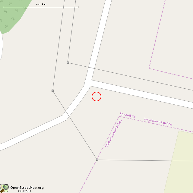 Карта где находится Скульптура «Кузнец Ингулец и Рудана» (Кривой Рог) в крупном масштабе