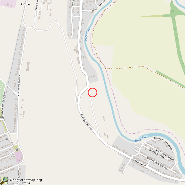 Карта где находится Братская могила советских воинов (Кривой Рог) в среднем масштабе