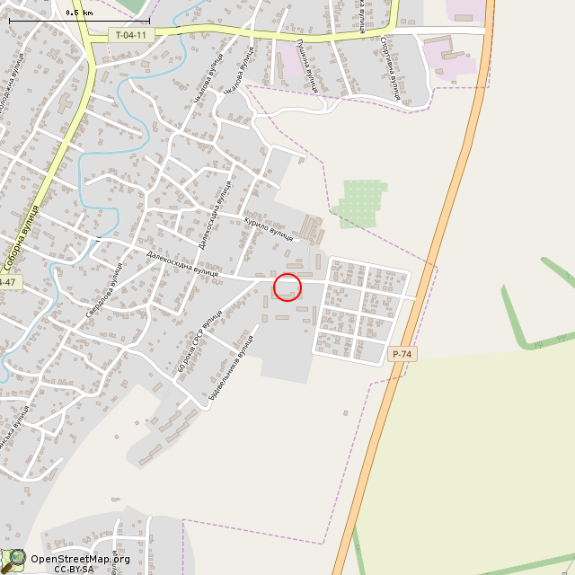 Карта где находится Памятник матери и ребёнку (Широкое) в среднем масштабе