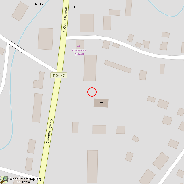 Карта где находится Крест (Широкое) в крупном масштабе