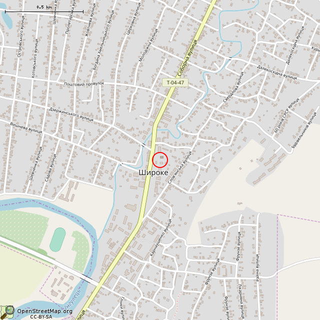 Карта где находится Пресвятая богородица (Широкое) в среднем масштабе