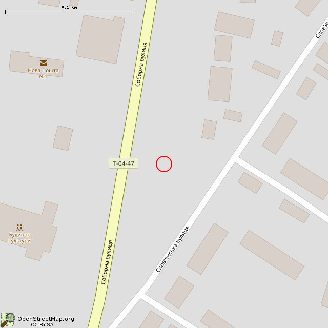 Карта где находится Памятник воинам АТО (Широкое) в крупном масштабе