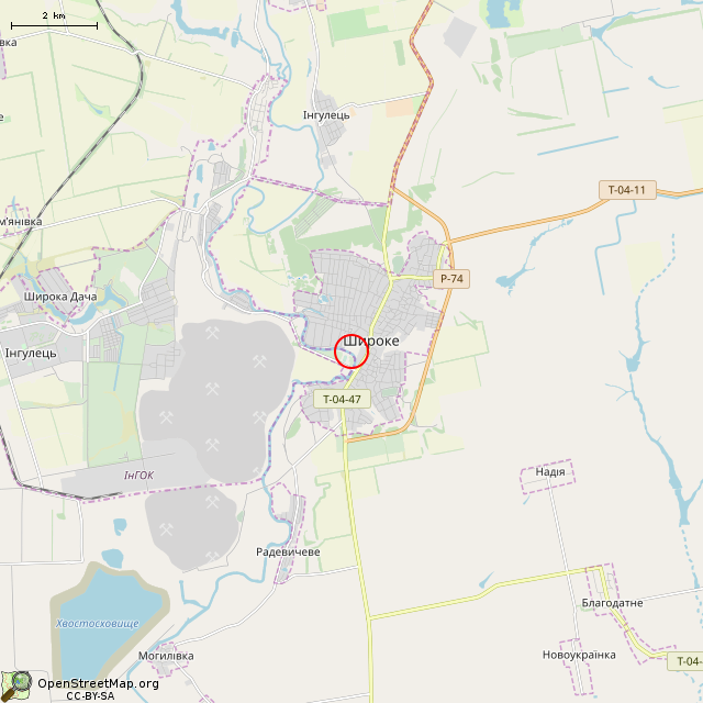 Карта где находится Памятник Т. Г. Шеченко (Широкое) в мелком масштабе