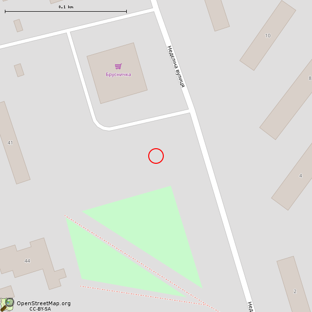 Карта где находится Памятний знак (Кривой Рог) в крупном масштабе