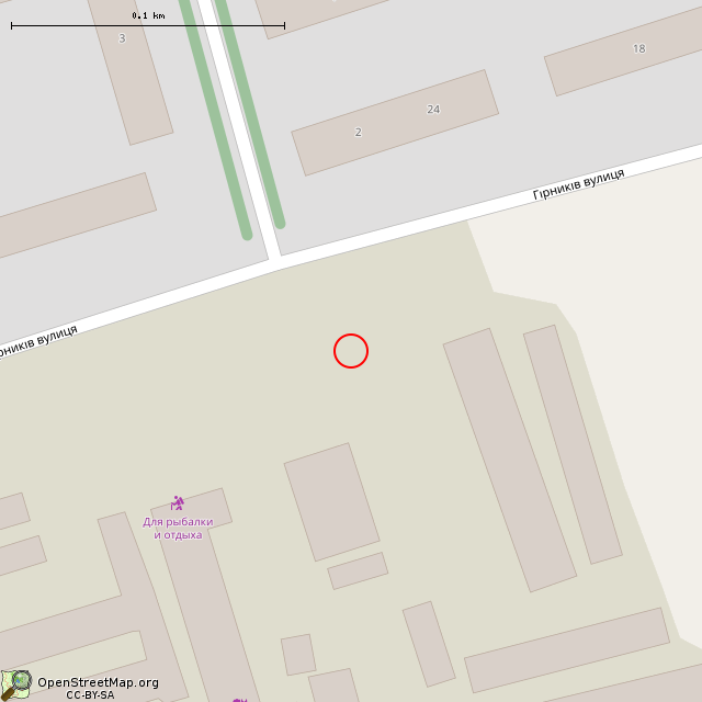 Карта где находится Памятный знак (Кривой Рог) в крупном масштабе