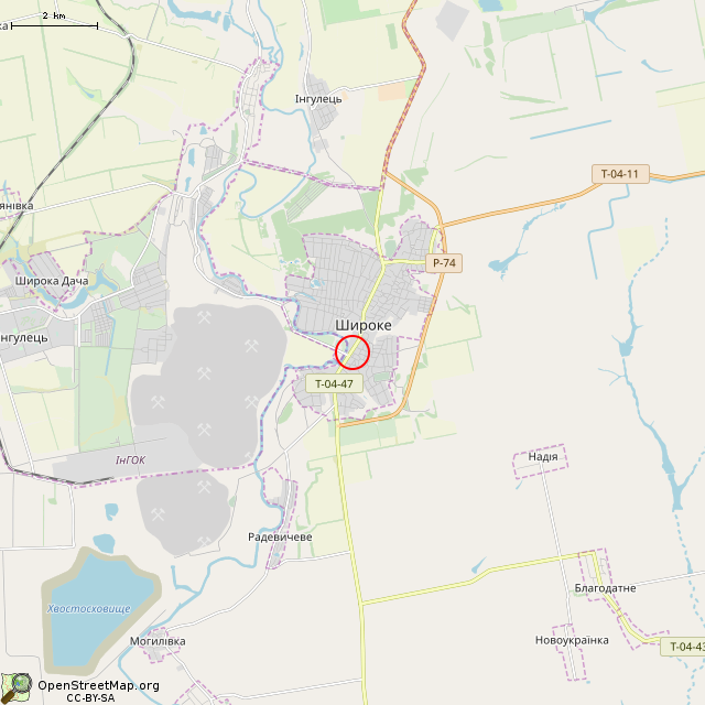 Карта где находится Монумент «Кировец» (Широкое) в мелком масштабе