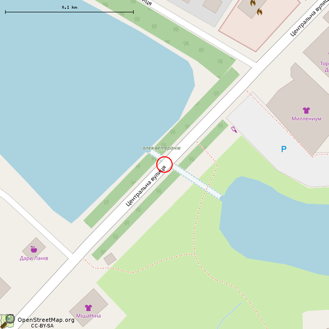 Карта где находится Дамба (Апостолово) в крупном масштабе