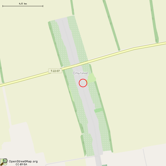 Карта где находится Мемориал на братской могиле ЗУ380-22-337 (Ольгино) в среднем масштабе