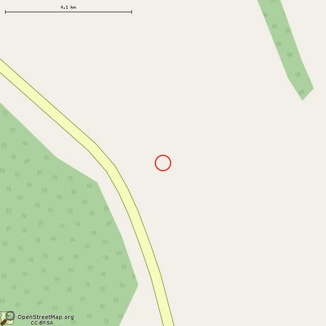 Карта где находится Воинское захоронение в крупном масштабе