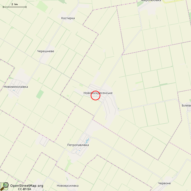 Карта где находится Мемориал воинам-односельчанам (Нововоскресенское) в мелком масштабе