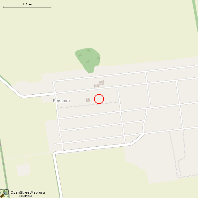 Карта где находится Мемориальный комплекс (Беляевка) в среднем масштабе