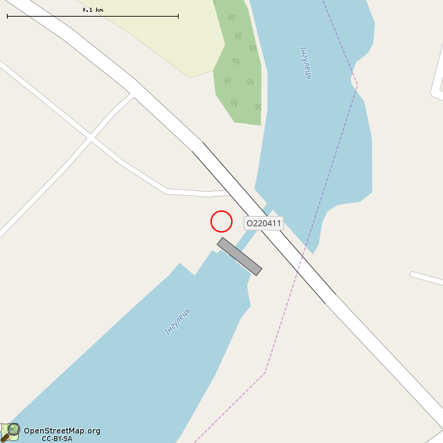 Карта где находится Первая ГЭС на юге Украины (Великая Александровка) в крупном масштабе