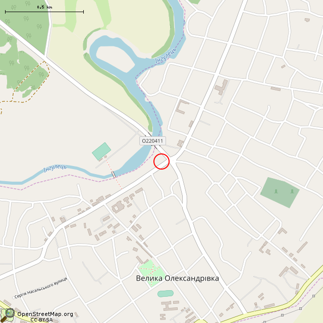 Карта где находится Мемориальный комплекс (Великая Александровка) в среднем масштабе