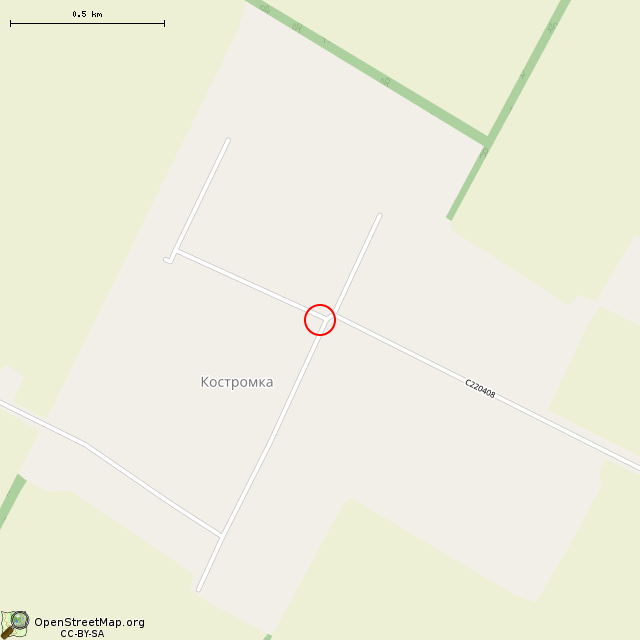 Карта где находится Мемориал на братской могиле (Костромка) в среднем масштабе