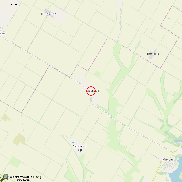 Карта где находится Руїни старого колодязя (Суханове) в мелком масштабе