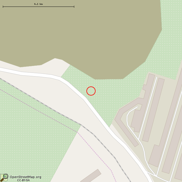 Карта где находится Остатки фундамента здания (Кривой Рог) в крупном масштабе