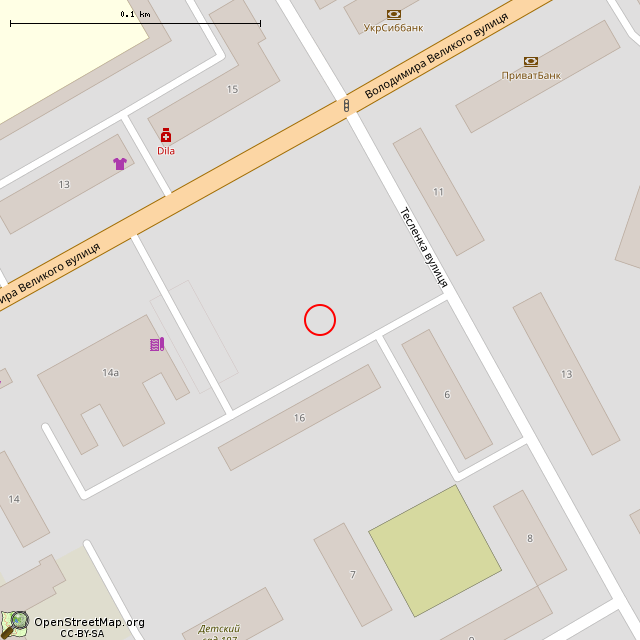 Карта где находится Монумент «Нет войне!» (Кривой Рог) в крупном масштабе