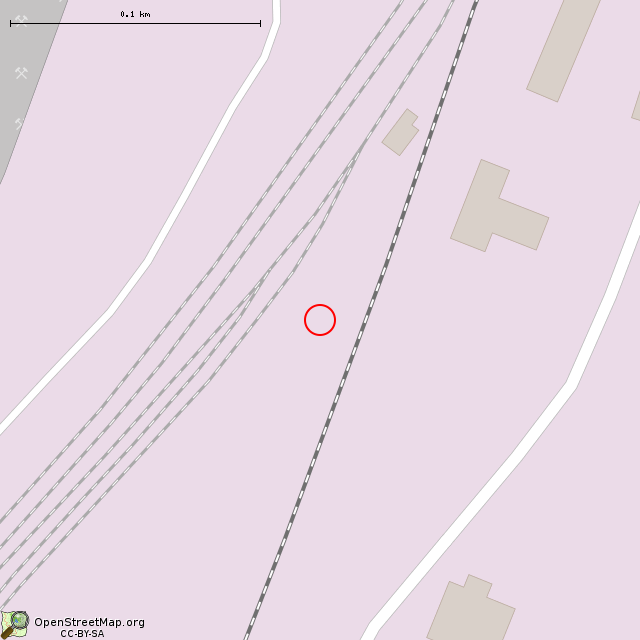 Карта где находится Заброшенная дробильно-сортировочная фабрика (Кривой Рог) в крупном масштабе