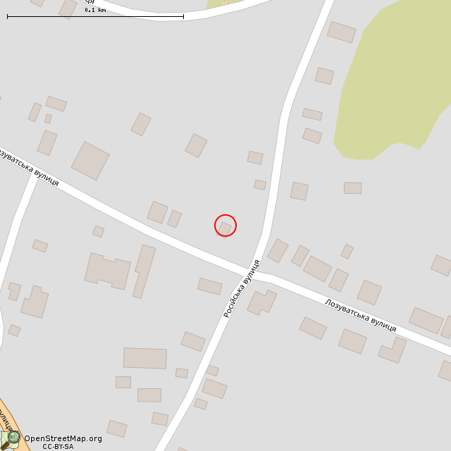 Карта где находится Заброшенный дом (Кривой Рог) в крупном масштабе