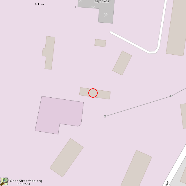 Карта где находится Бывшая ЦДФ (Кривой Рог) в крупном масштабе