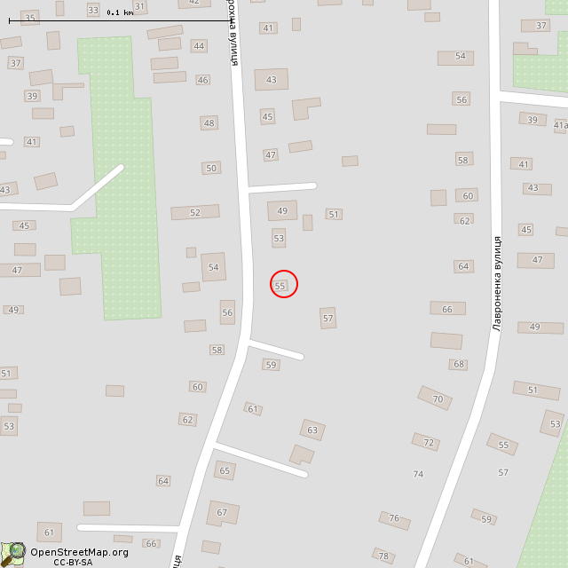 Карта где находится Заброшенный дом (Кривой Рог) в крупном масштабе