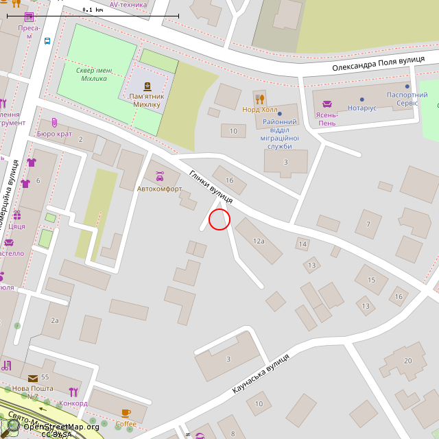 Карта где находится Заброшенный дом (Кривой Рог) в крупном масштабе