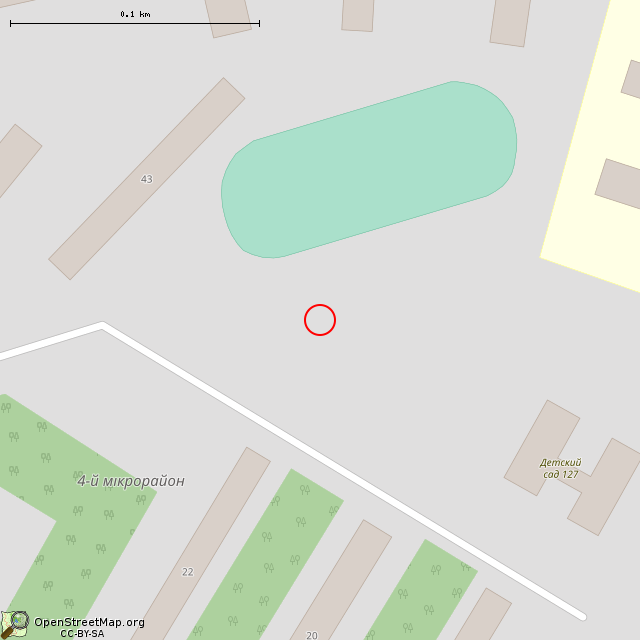 Карта где находится Памятный знак воинам-интернационалистам (Кривой Рог) в крупном масштабе