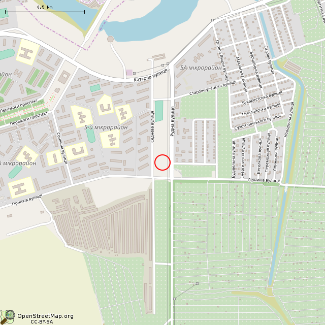 Карта где находится Танк Т-10М (Кривой Рог) в среднем масштабе