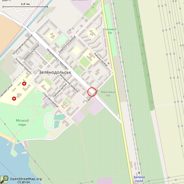 Карта где находится Скульптура женщины с голубями (Зеленодольск) в среднем масштабе