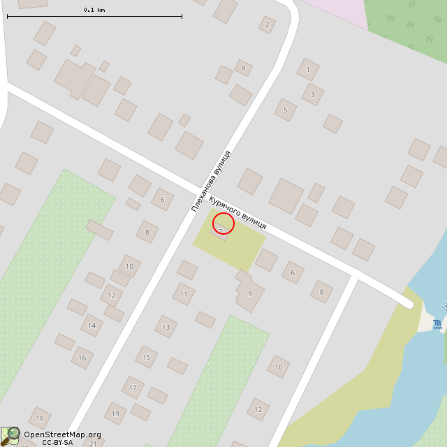 Карта где находится Заброшенный дом (Кривой Рог) в крупном масштабе