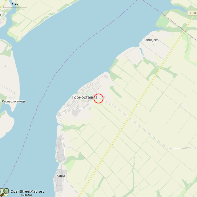 Карта где находится Поклонный крест в мелком масштабе