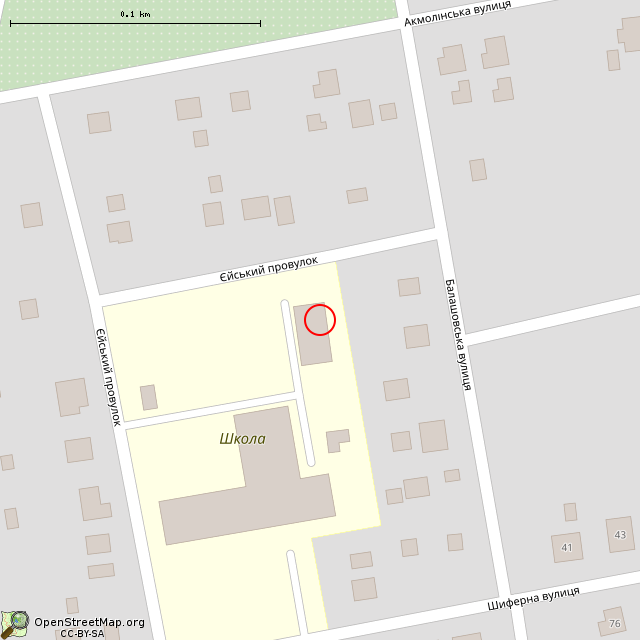 Карта где находится Недостроенные хозяйственные помещения (Кривой Рог) в крупном масштабе