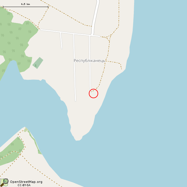 Карта где находится Вхідні ворота (Республіканець) в среднем масштабе