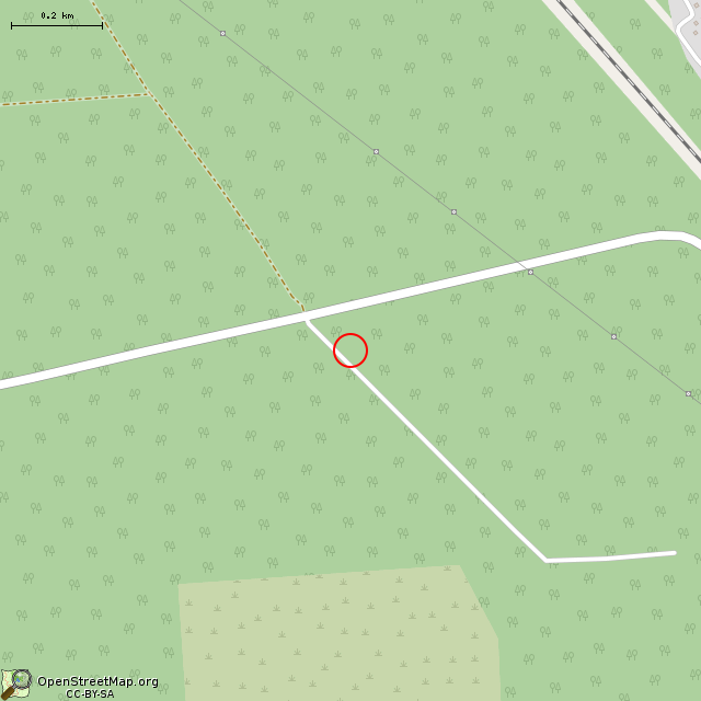 Карта где находится Тех.колодец в среднем масштабе