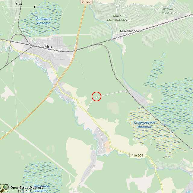 Карта где находится Недостроенный объект в мелком масштабе