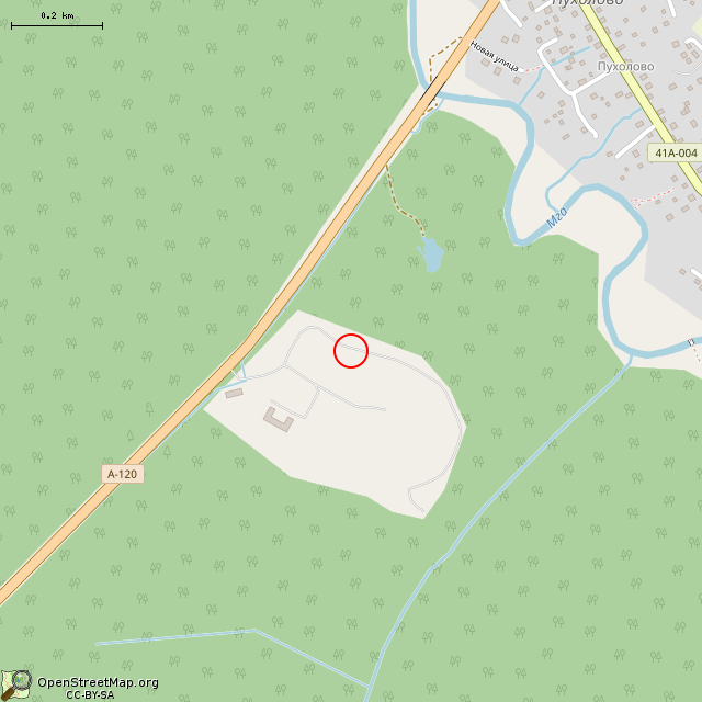 Карта где находится КТП в среднем масштабе