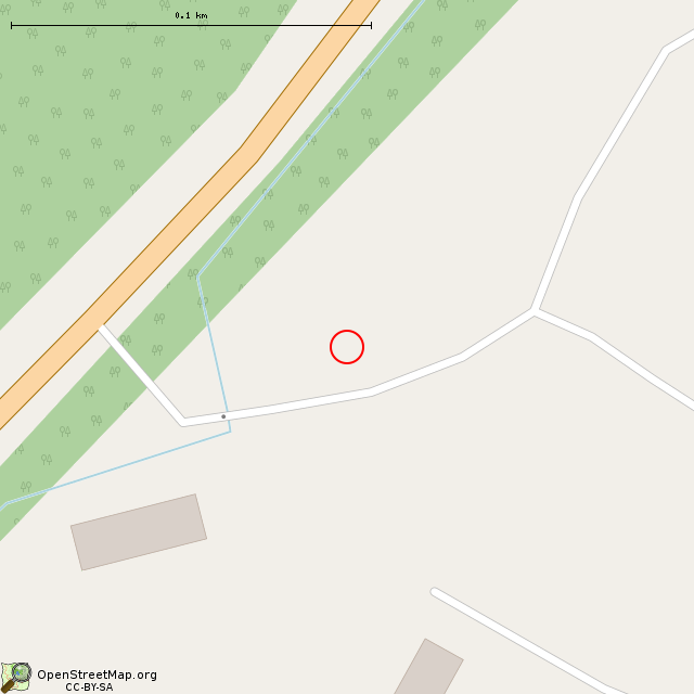 Карта где находится Заброшенное здание в крупном масштабе