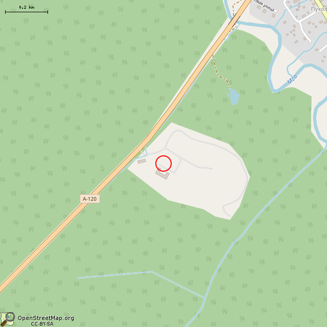 Карта где находится Овощехранилище     | заброшенный, неиспользуемый объект, склад в среднем масштабе