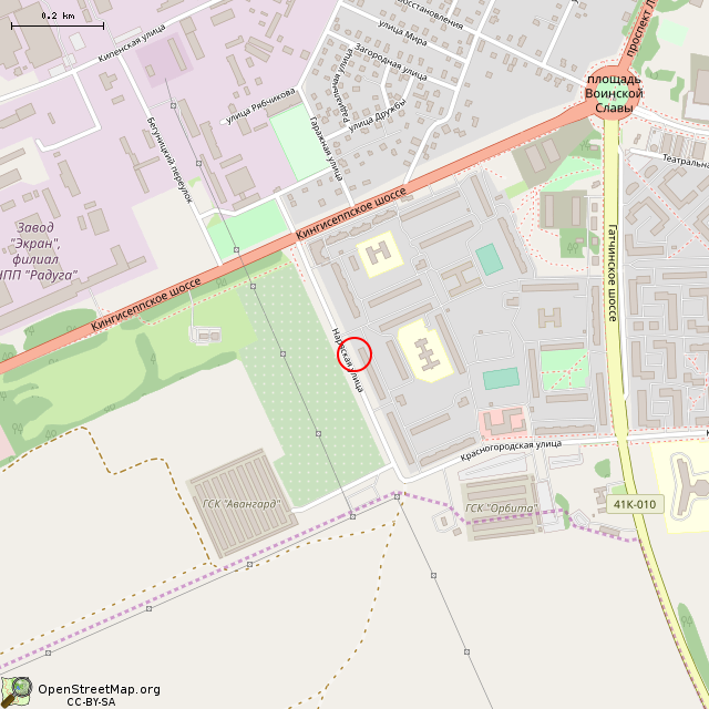 Карта где находится ДОТ (артказемат) Рв-6 КрУР (Санкт-Петербург)      | Вторая мировая война, долговременная огневая точка (дот) в среднем масштабе