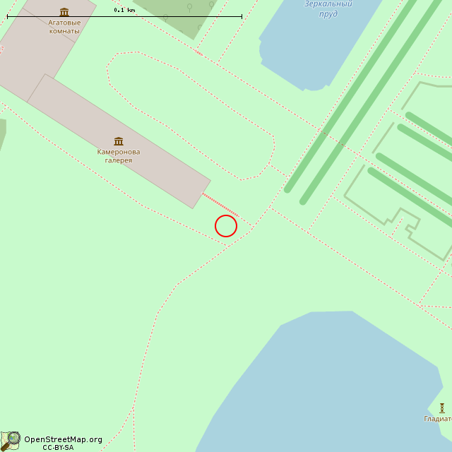 Карта где находится Статуя Геркулеса (Санкт-Петербург) в крупном масштабе